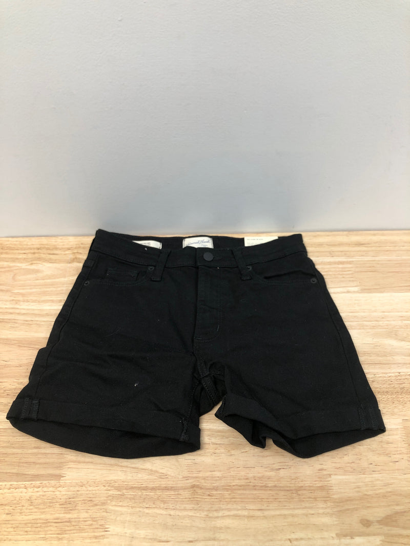 Universal thread women's high-rise slim fit jean shorts - (black)