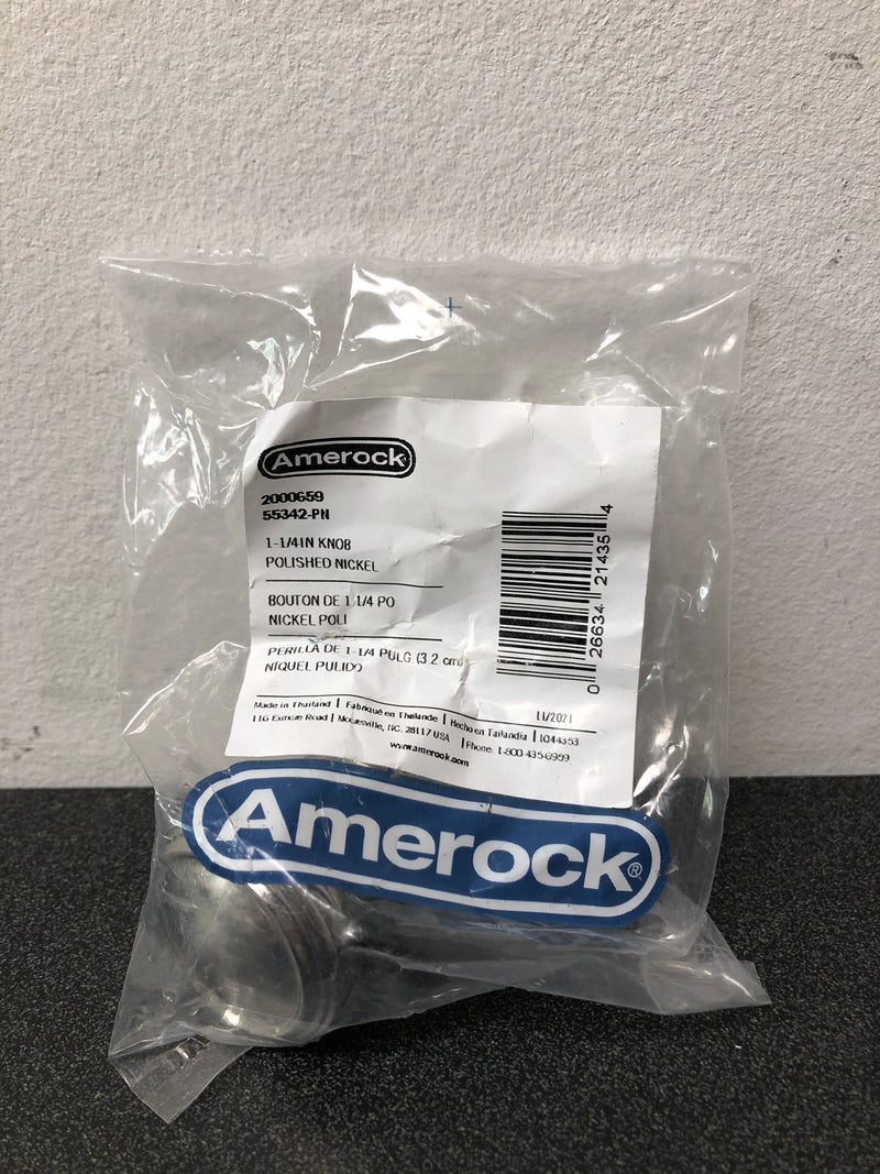 Amerock BP55342PN Revitalize 1-1/4 Inch Mushroom Cabinet Knob - Polished Nickel