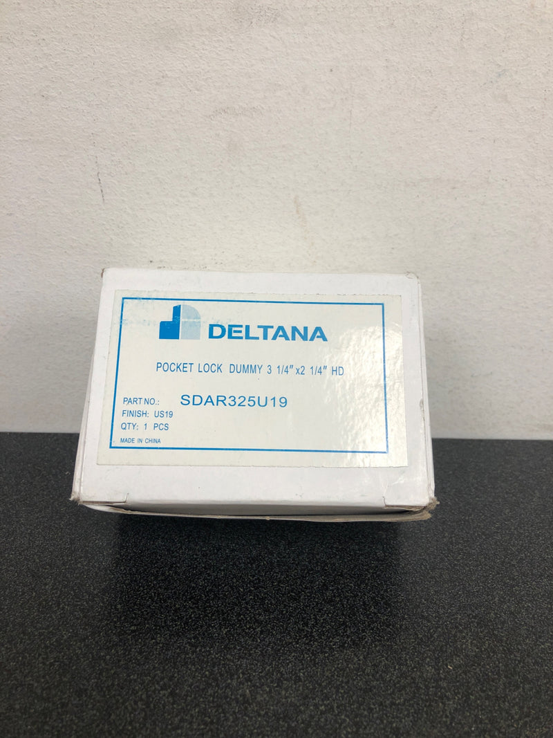 Deltana SDAR325U19 HD 3 1/4" Tall Adjustable Sliding Door Receiver - Black