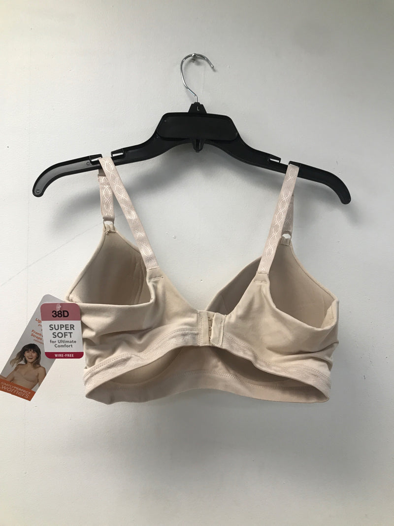 Warner's Women's Plus Size Simply Perfect Super Soft Wireless Lightly Lined Comfort Bra RM1691T, Butterscotch, 38D