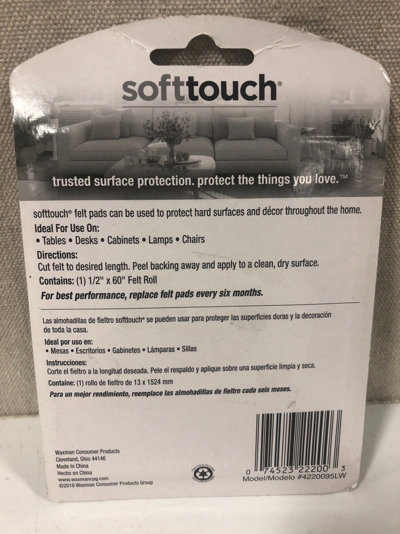 SoftTouch 1/2-in x 60-in Brown Strip Felt Pad