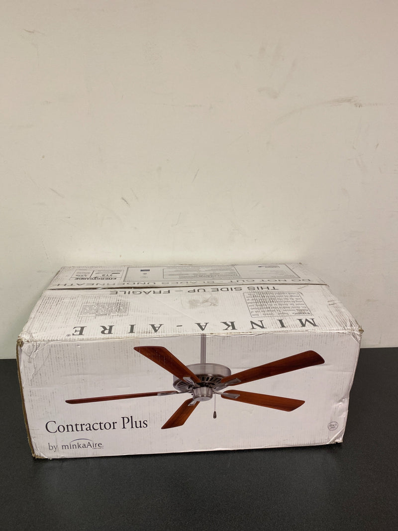 Minka-aire Contractor Plus 52 in. Indoor Brushed Nickel Ceiling Fan