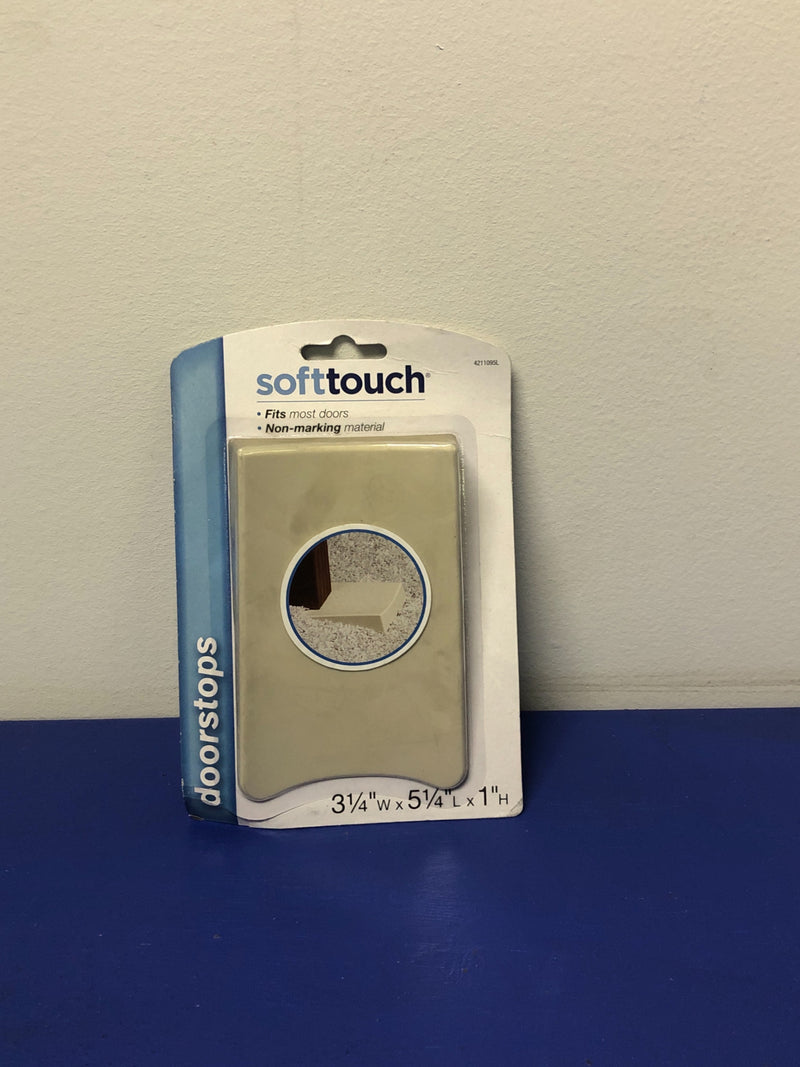 SoftTouch 6-in Almond Wedge Stop