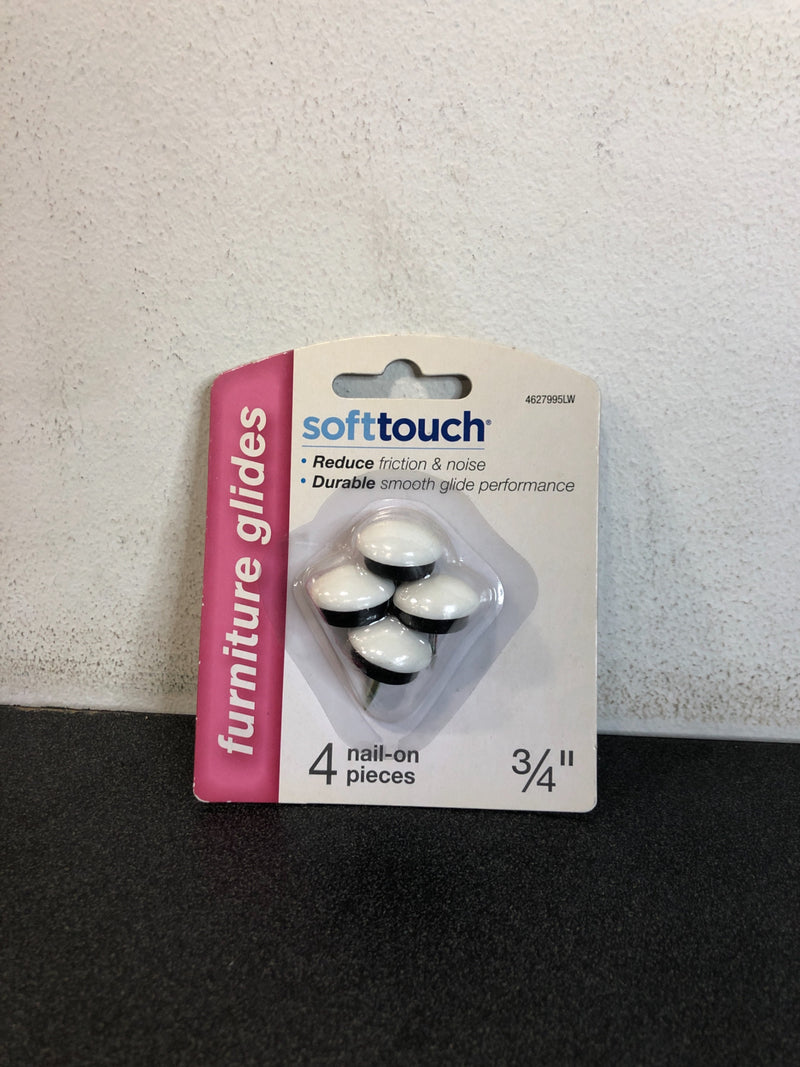 SoftTouch 4-Pack Plastic Non-Swivel Furniture Glide