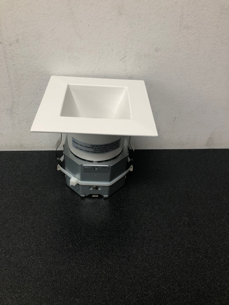 WAC Lighting R4DSDR-F9CS-WT Pop-in 4" LED Square Canless Downlight with Adjustable Color Temperature - White