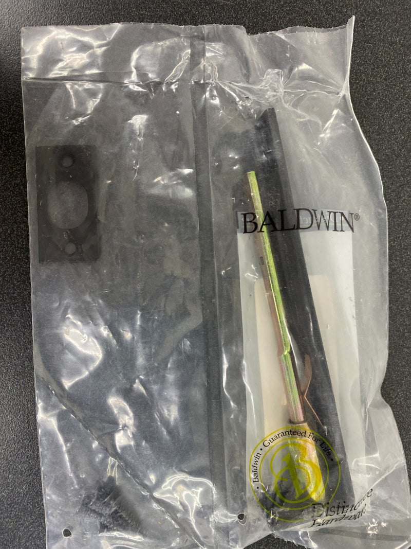 Baldwin 0626190 6 Inch Solid Brass Residential Flush Bolt - Satin Black