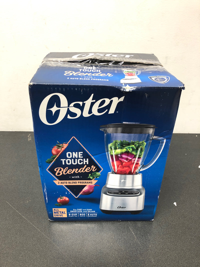 Oster 2-in-1 one touch blender - stainless steel