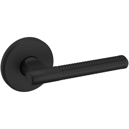 Baldwin L015190PASS L015 Passage Door Lever Set with R016 Rose from the Estate Collection - Satin Black