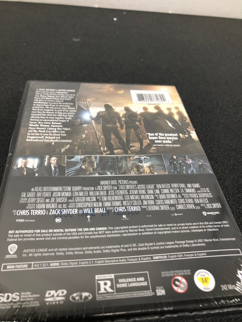 Zack snyder's justice league (dvd)