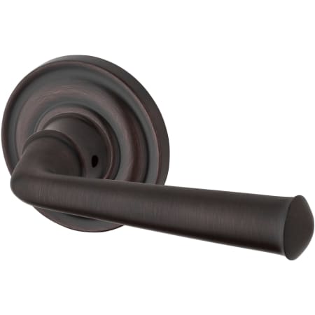 Baldwin ENFEDTRR112 Federal Single Cylinder Keyed Entry Door Lever Set with Traditional Round Rose - Venetian Bronze