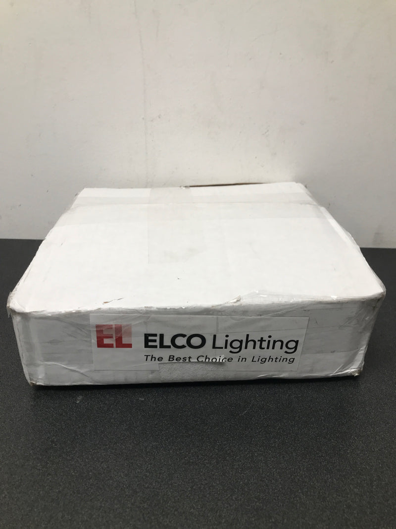 Elco EL11W 8" Square Trim with Fresnel Glass Lens - White