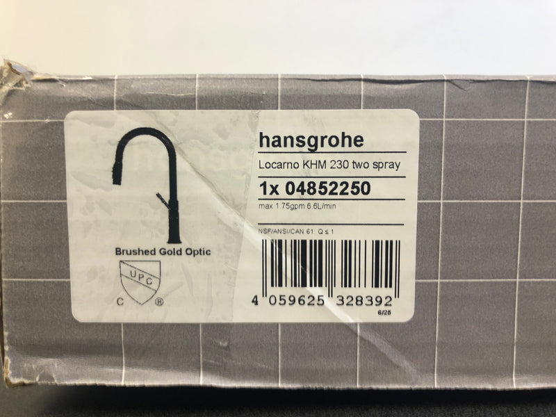 Hansgrohe Locarno 1.75 GPM Pull Down Kitchen Faucet HighArc Spout with Magnetic Docking & Toggle Spray Diverter - Limited Lifetime Warranty