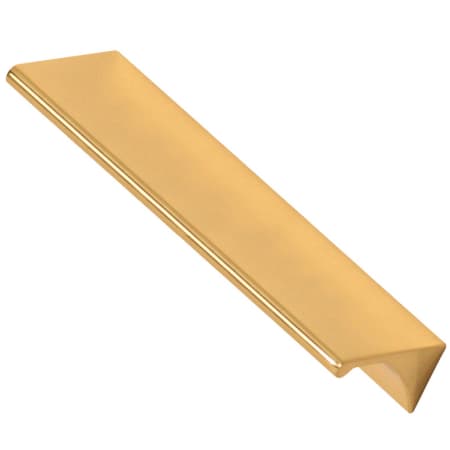 Alno Tab 6-1/2 Inch Long Finger Cabinet Pull - Unlacquered Brass