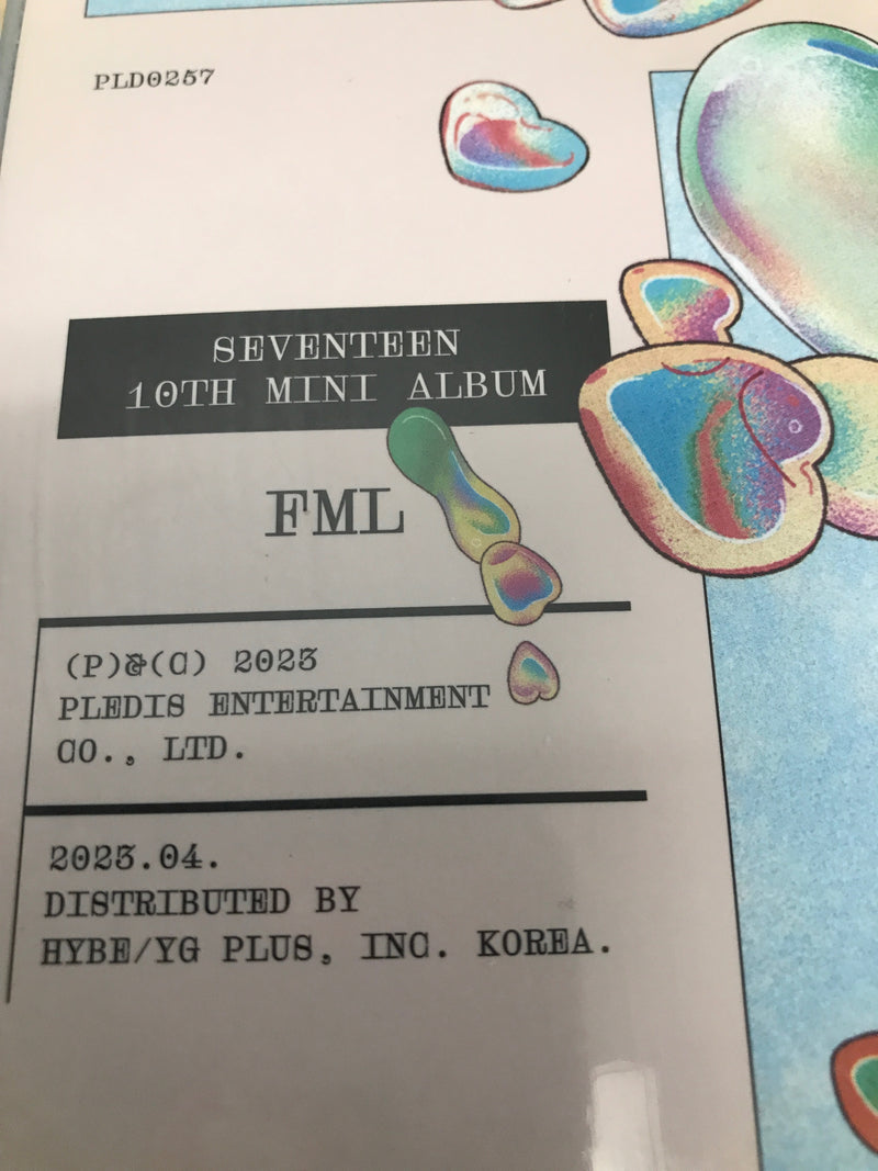 Seventeen 10th mini album 'fml' (carat version) - k-pop - cd (pledis entertainment)