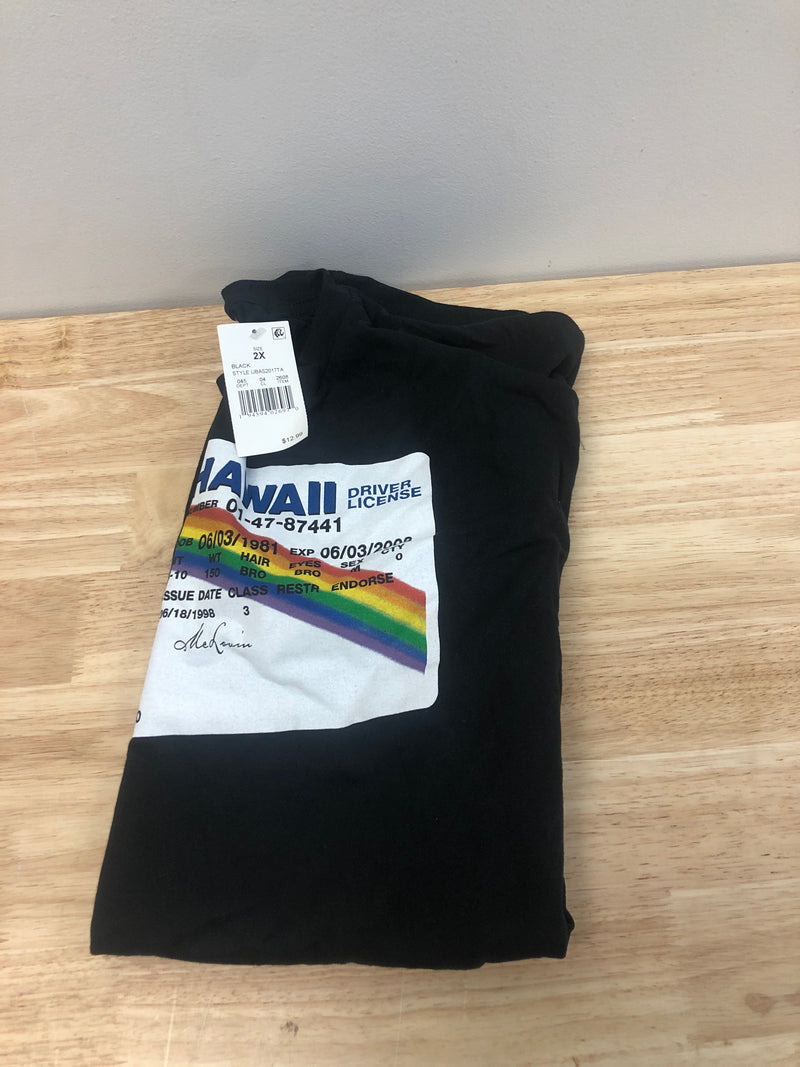 Superbad mclovin black short sleeve graphic t-shirt - 2xl