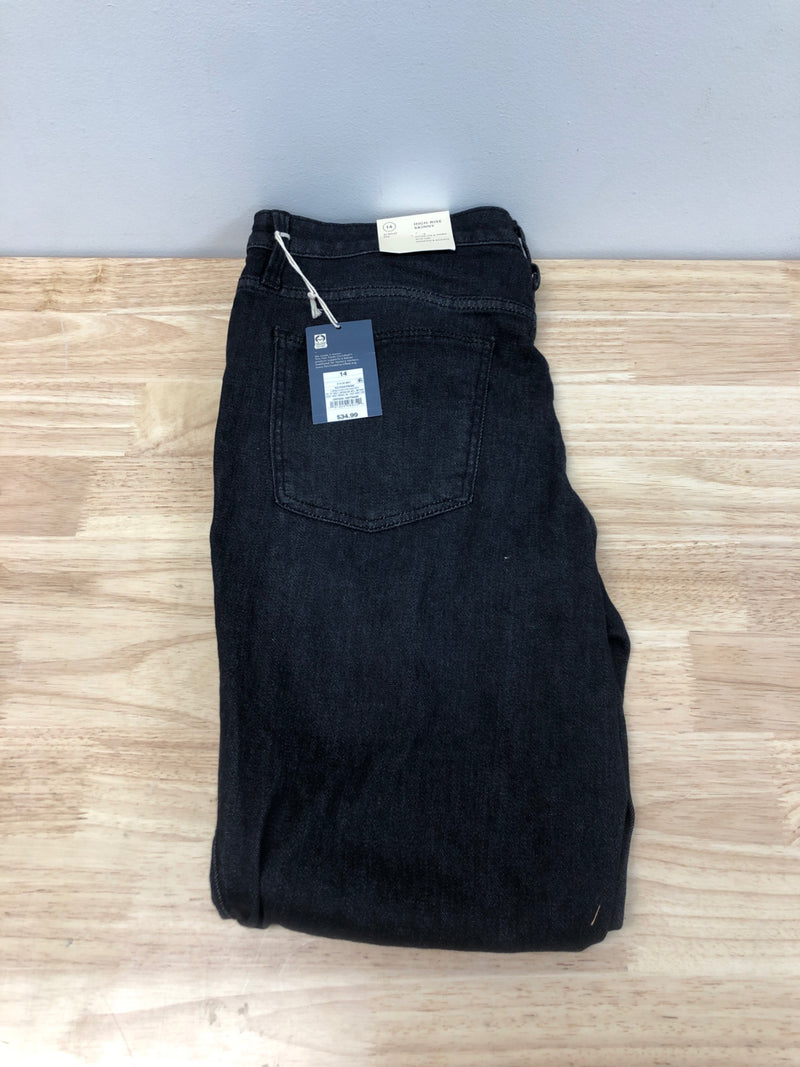 Universal Thread Women's High-Rise Skinny Cropped Jeans - (14 Regular, Sulphur Black)