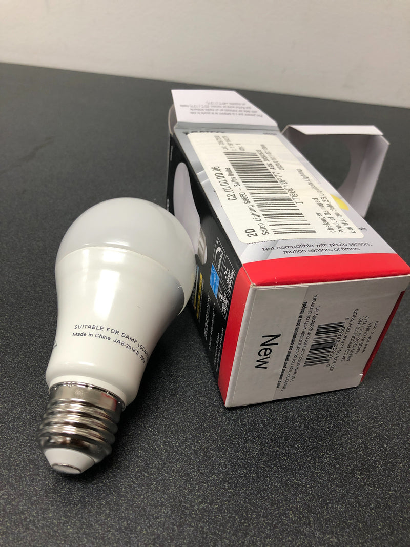 Satco lighting s8650 single 13 watt white dimmable a19 medium (e26) 2700k led bulb