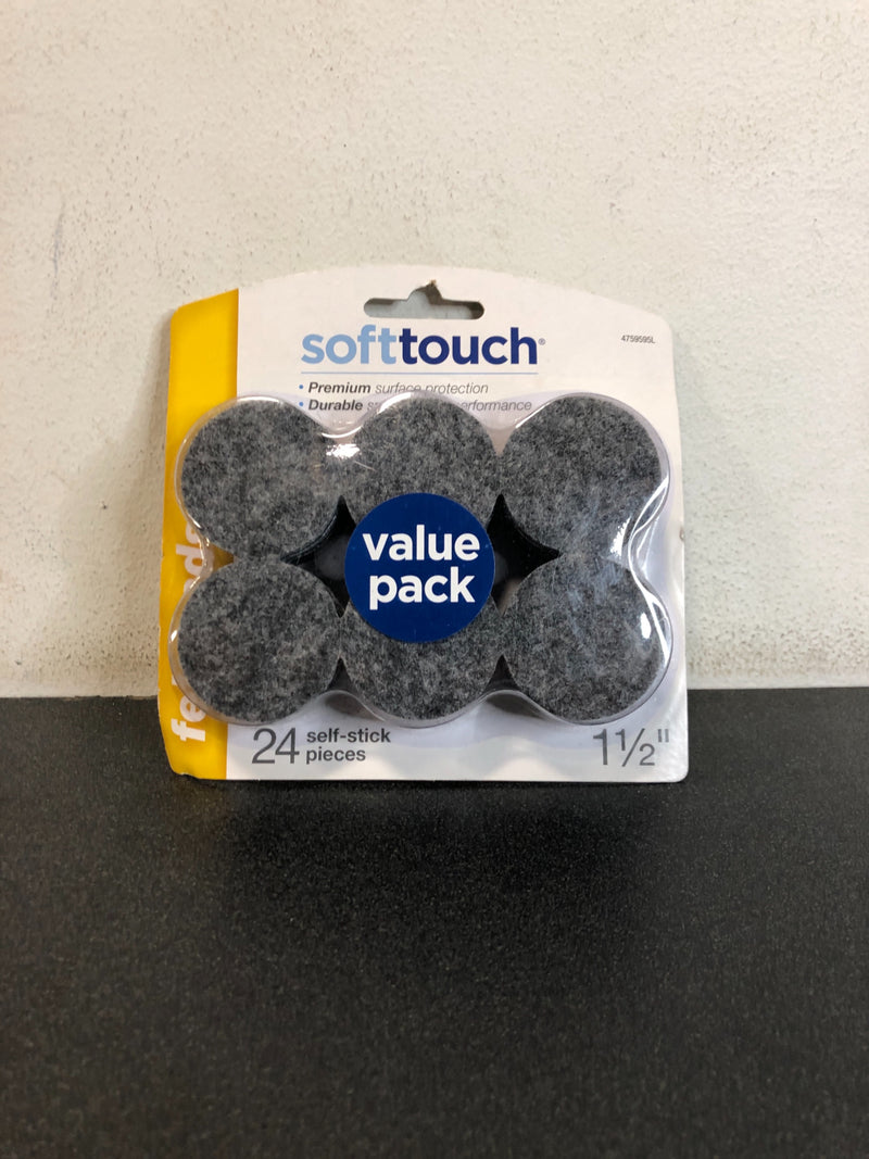 SoftTouch 24-Pack 1-1/2-in Round Felt Pad