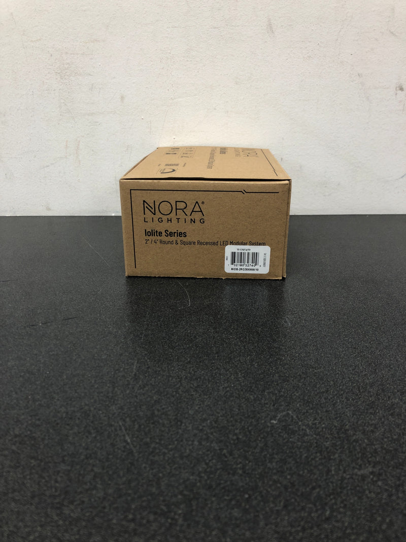 Nora Lighting NIOB-2RG30XWW/10 Iolite 2" LED Adjustable Recessed Trim - 3000K - 1000 Lumens - White
