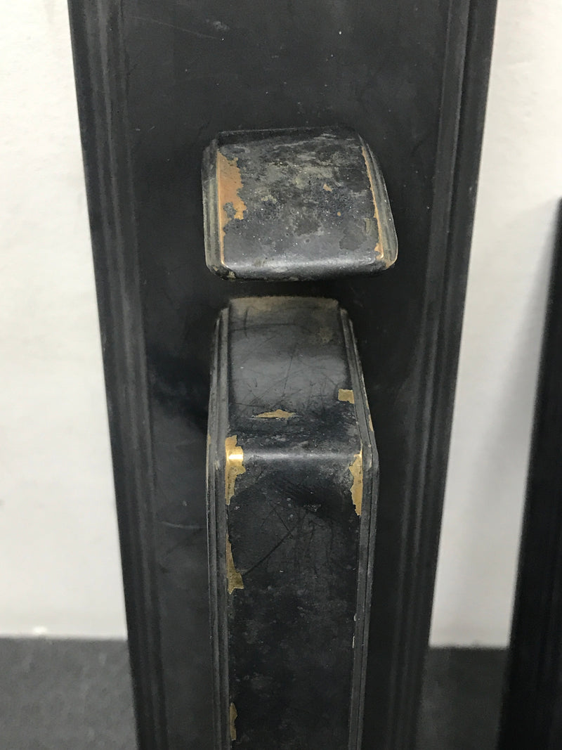 Emtek 4212US19 Melrose Single Cylinder Keyed Entry Handleset from the Brass Modern Collection - Flat Black