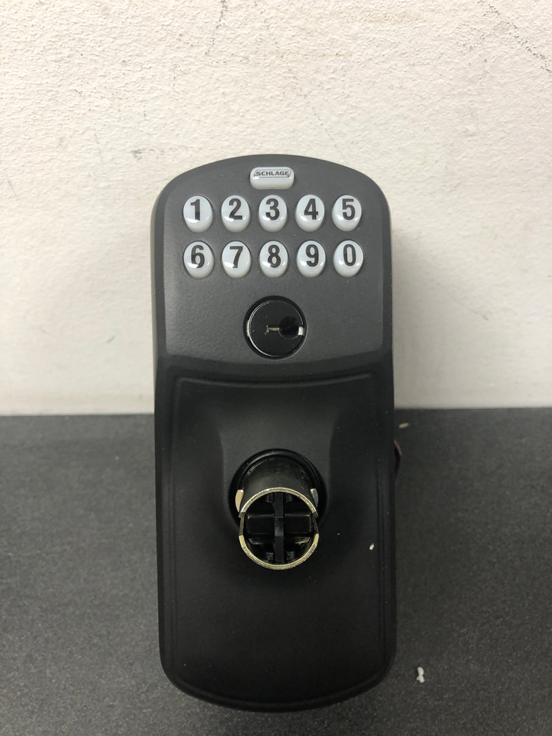 Schlage Keypad Entry Lock with Flex Lock with Lattitude Lever from the Plymouth Collection