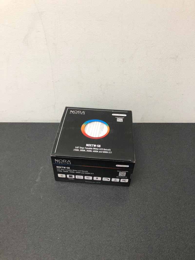 Nora Lighting NOXTW-5631BB Onyx 5" LED Reflector Recessed Trim - Adjustable Color Temperature - Black / Black