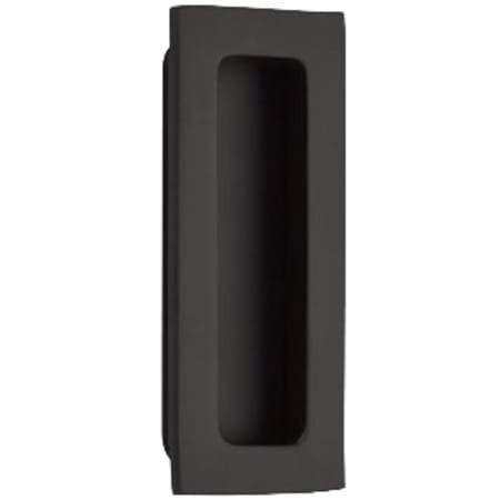 Emtek 220304US19 Modern Rectangular 4 Inch Tall Rectangular Flush Door Pull - Flat Black