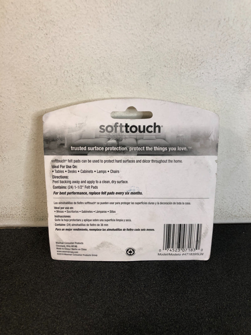 SoftTouch 24-Pack 1-1/2-in Oatmeal Round Felt Pad