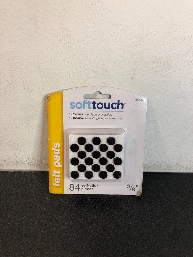SoftTouch 84-Pack 3/8-in Brown Round Felt Pad