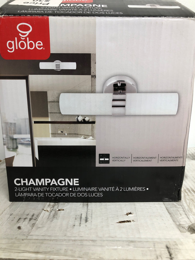 Globe Electric Champagne 2 Light 5" Wide Bathroom Sconce