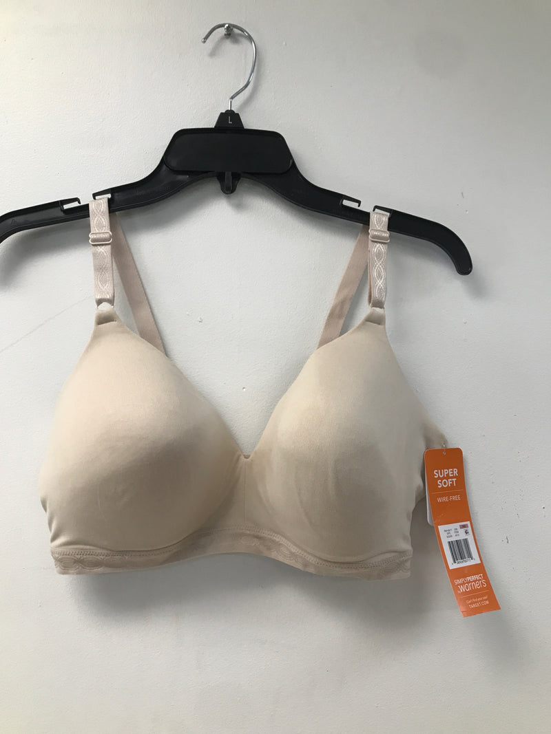 Warner's Women's Plus Size Simply Perfect Super Soft Wireless Lightly Lined Comfort Bra RM1691T, Butterscotch, 38D
