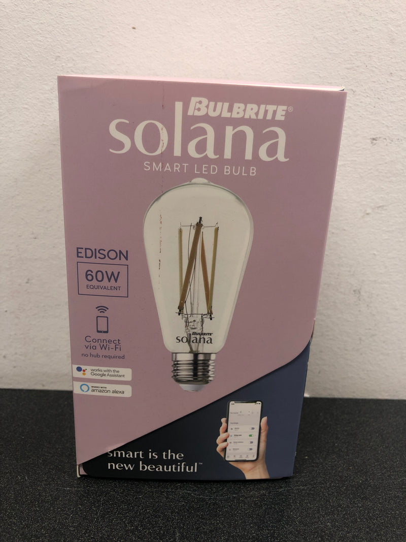 Bulbrite 291125 Single 8 Watt Vintage Edison Dimmable ST18 Medium (E26) LED Bulb - 800 Lumens, 2200K, and 90CRI - Clear