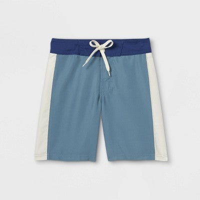 Boys' colorblock swim trunks - art class™ blue 6