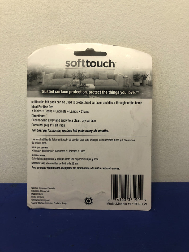 SoftTouch 48-Pack 1-in Oatmeal Round Felt Pad