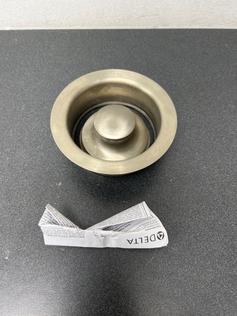 Delta 72030-SS Garbage Disposal Flange and Stopper for Standard Kitchen Sink Drain Openings - Brilliance Stainless