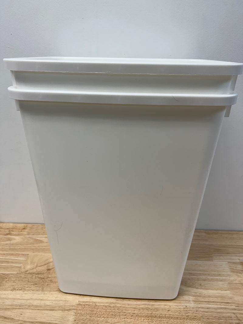 Rev-A-Shelf 4WCTM-24DM2 4WCTM Top Mount Double Bin Trash Can for 1-1/2 Inch Faceframe Cabinets - 35 Quart Capacity - Natural Wood
