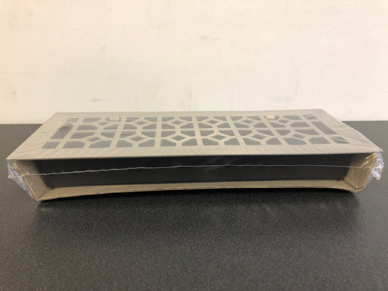 Signature Hardware Appert Steel Wall Register - 4" x 12" - Brushed Nickel