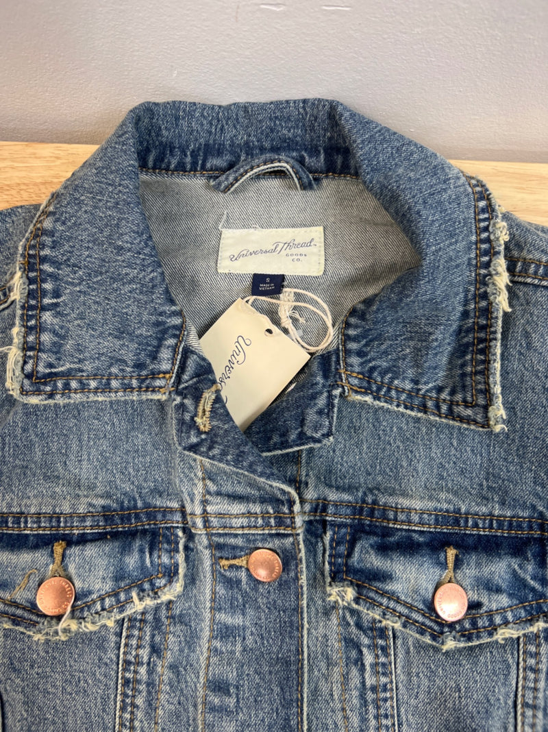 Women's Denim Jacket - Universal Thread Medium Tint Blue Denim Size "Small"