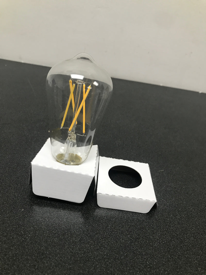 Bulbrite LED Filament, 8.5 Watt, 60 Watt Equivalent, Dimmable, ST18, E26 Standard Base, 3000K (Soft White Light) Light Bulb, Clear, (Pack of 1)
