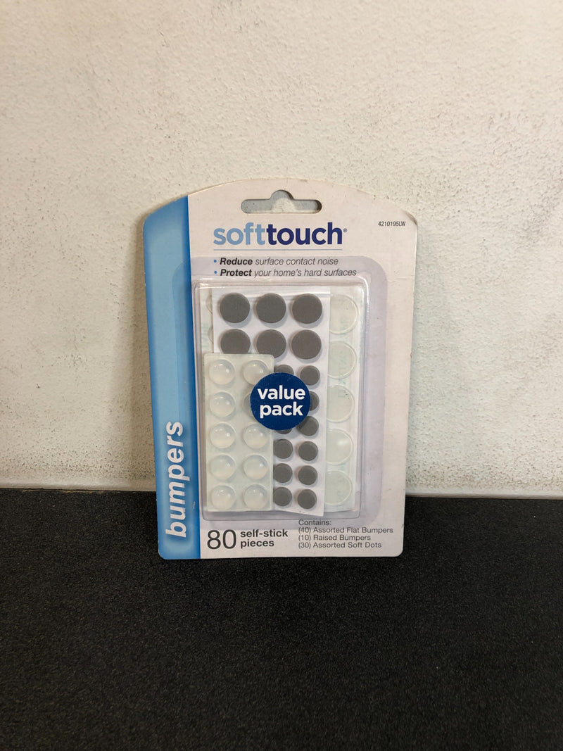 SoftTouch 80-Pack Round Cabinet Bumpers