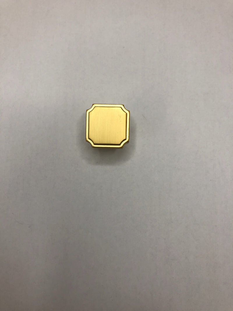 Liberty Hardware P38476C-117-CP Notched 1-1/8 Inch Square Cabinet Knob - Bayview Brass