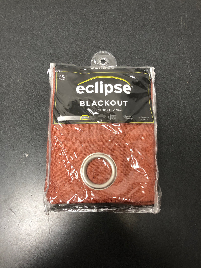 1pc 42"x63" blackout windsor curtain panel burnt henna - eclipse