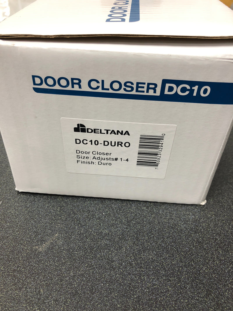 Deltana DC1050-DURO ADA Compliant Adjustable Spring Sizes 1-4 Surface Mount Door Closer - Duro