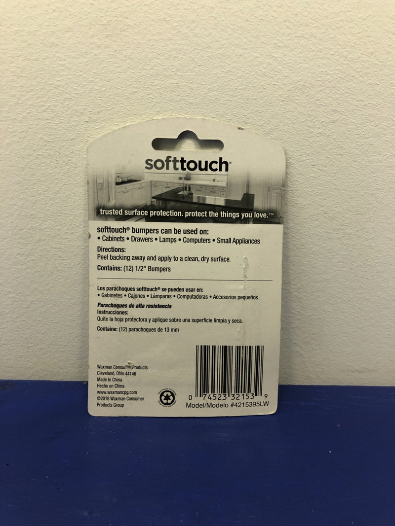 SoftTouch 12-Pack Round Cabinet Bumpers