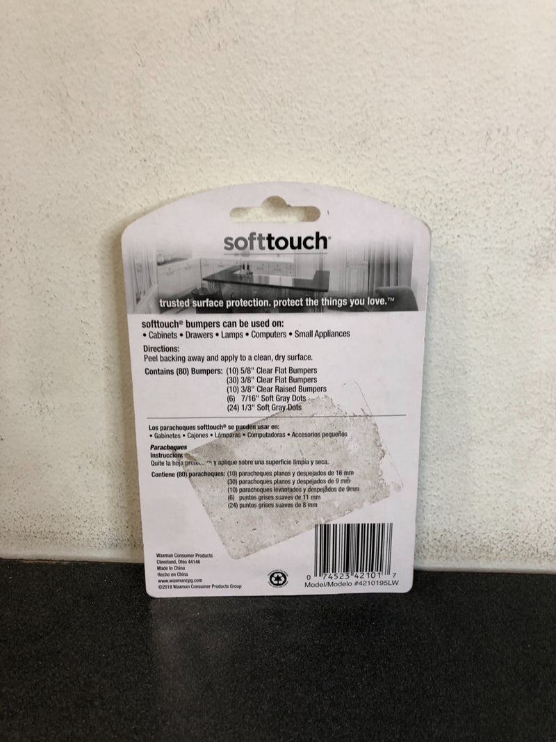 SoftTouch 80-Pack Round Cabinet Bumpers