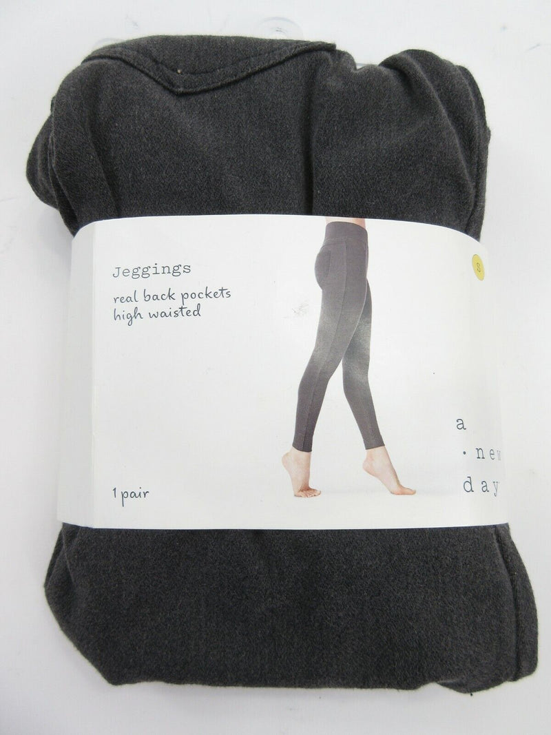 Buy the NWT Womens Black Denim Pockets Stretch Skinny Leg Jeggings