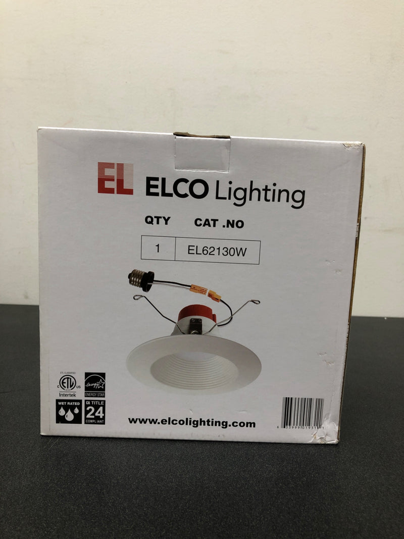 Elco EL62130W 5" LED Baffle Recessed Trim - 3000K / 1000 Lumens - White