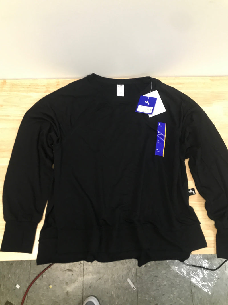 JoyLab Women's Soft Lightweight Sweatshirt - (Black, Small)