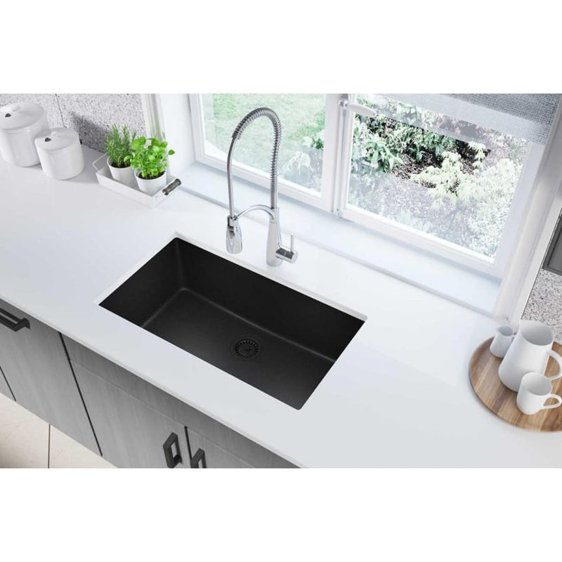 Elkay Quartz Classic 33" Undermount Single Basin Quartz Composite Kitchen Sink