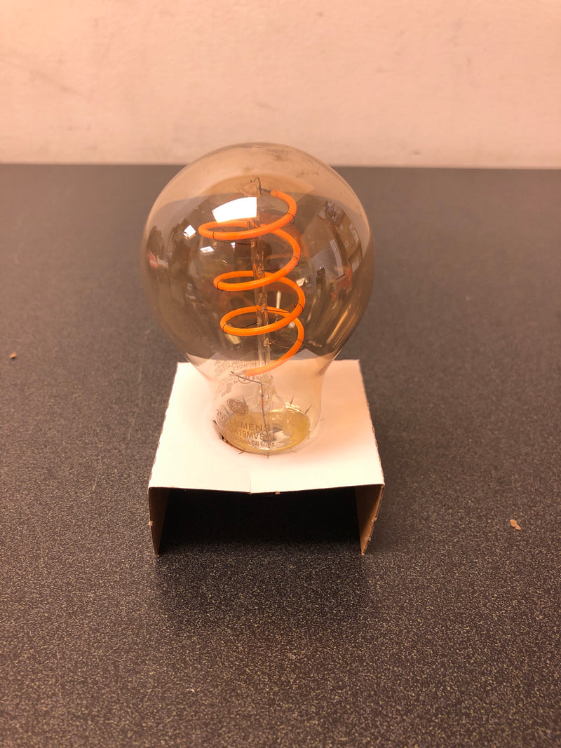 Ge a19 e26 (medium) filament led bulb amber warm white 60 watt equivalence 1 pk